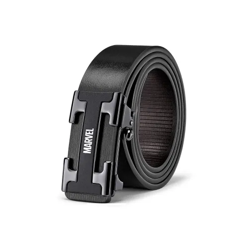 Disney Marvel Спайк Коровья кожа Ремни Мужской Черный 3,4CM