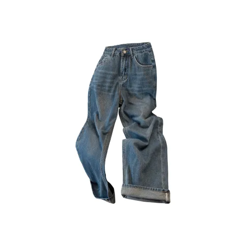 SIBAISHE Темно-синий женский джинсы