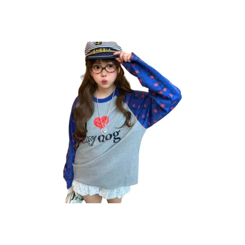 GOSNACE Серый Синий Женский Свитшот