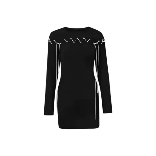 DEDY Длинное платье с длинными рукавами женское