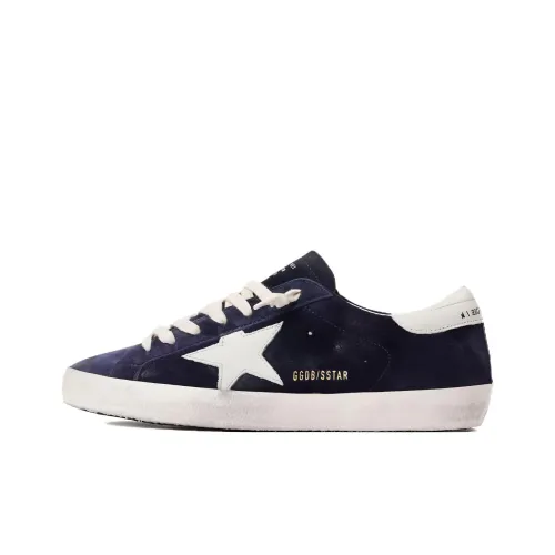 Golden Goose Супер Звезда Устойчивые к истиранию Низкие Кроссовки для скейтбординга Мужские Синие