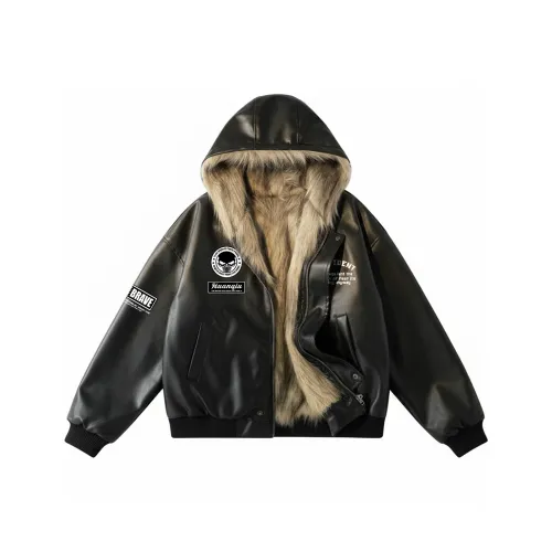 HUANQIU Черный Унисекс Пуховики