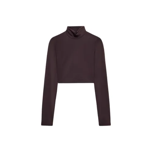 ZARA Коричневые Женские T-рубашки