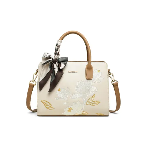 PT'SON Коровья кожа Одно плечо Сумка Стандартная Женская Экрю