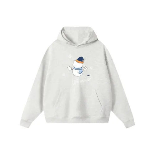 XIAOLIZI Белый Серый Унисекс Свитшоты