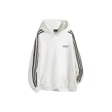 Белый, черный, полоски, утолщенный, с флисовой подкладкой