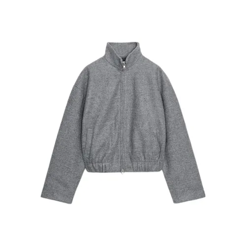 ZARA Светло-серые Женские Куртки