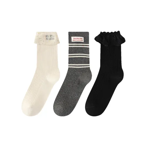 AUGUST Осенние носки Crew женские упаковка из 3 пар