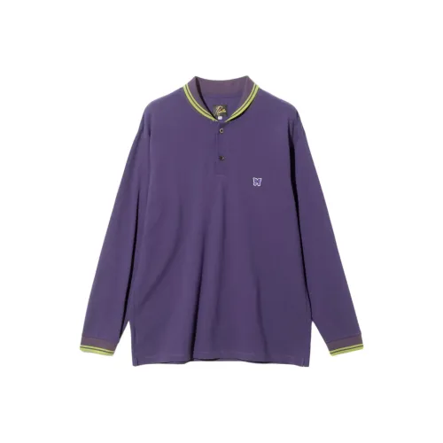 Needles FW25 Шаль-воротник L S Хлопковый пике Поло Унисекс