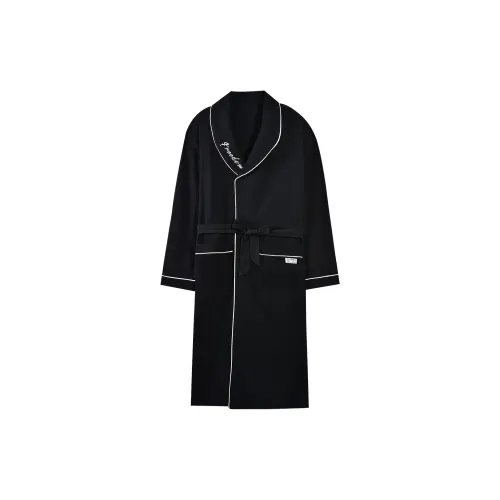Gongdie Черный Мужской Халат для ванной