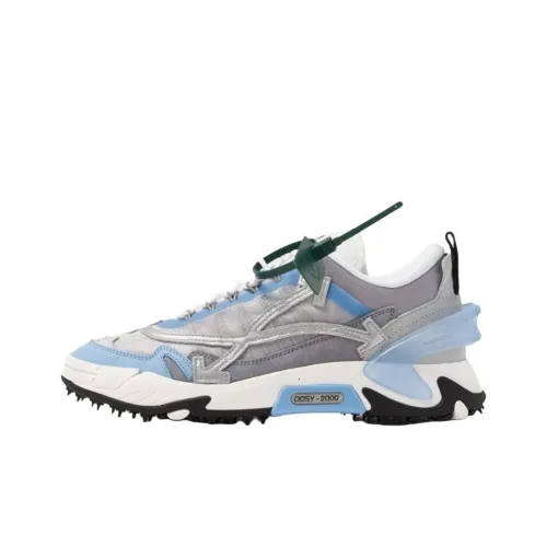 OFF Белый ODSY Низкий Топ Повседневная Обувь Мужская Белый Серый