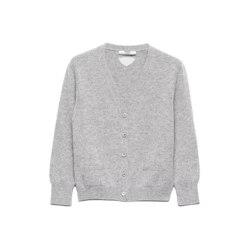 PRADA Серый Женские Кашемировые Свитера