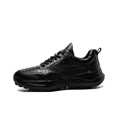 PT'SON Slip-resistant Low Top Casual Shoes Men's Black PT'SON Противоскользящие Низкие Кеды Повседневная Обувь Мужская Черная