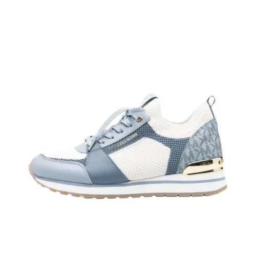 MICHAEL KORS Дышащий Низкий Топ Повседневная Обувь Женская Белая Синяя