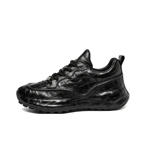 PT'SON Низкий топ Повседневная обувь Мужская Черный