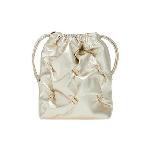 Ferragamo Vara Телячья кожа Сумка на плечо Мини Женская Шампань