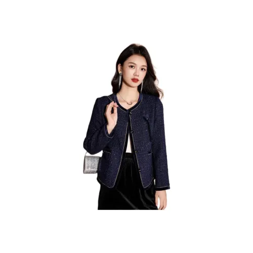 MEILANNI Синий Женский Короткий Пальто