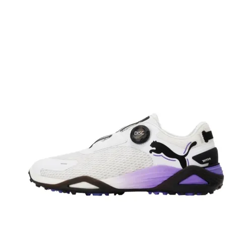 PUMA Shadow Cat Nitro Поддерживающая и Эластичная Обувь для гольфа Мужская Белая