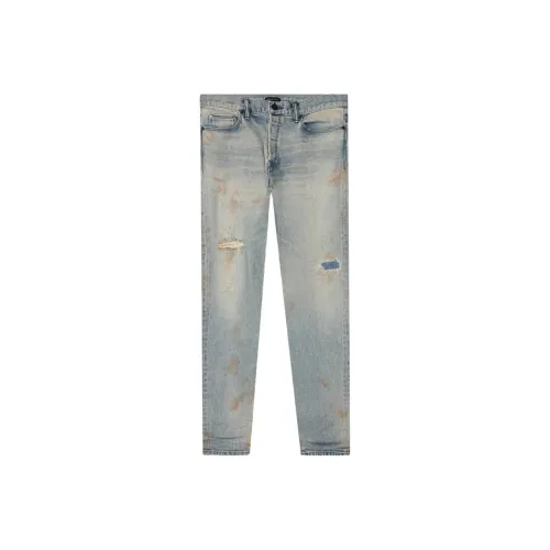 John Elliott Men's Blue Jeans Джон Эллиотт Мужские Синие Джинсы
