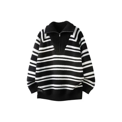 Qnxeey Черный Унисекс Трикотаж