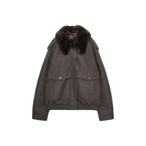 ZARA Collaboration Коричневые Женские Куртки