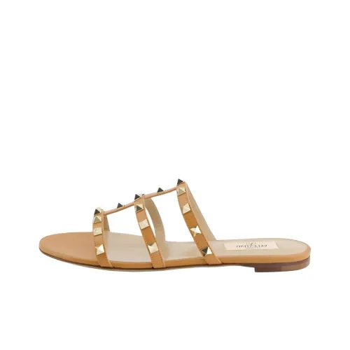 Valentino Rockstud Шлепанцы Женские Хаки