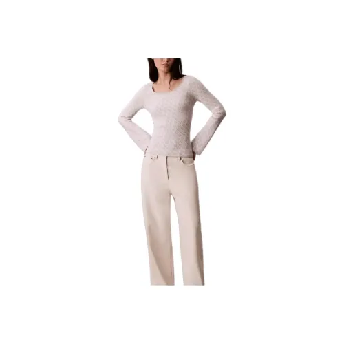 Calvin Klein Розовый Белый Женский Свитер