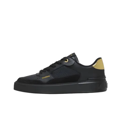BALMAIN B Court Low Top Скейтборд Кроссовки Женские Черные