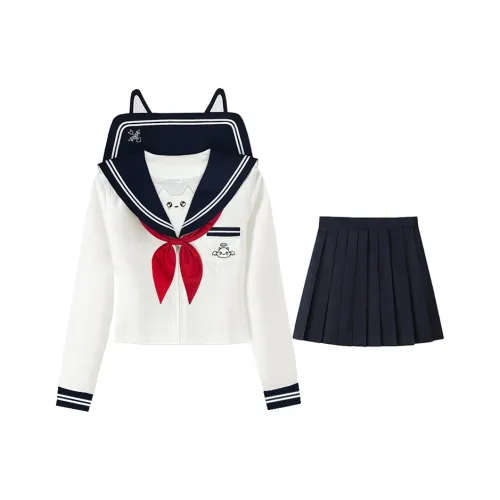 ZHIBANCHENG Синий Женские Комплекты с Юбкой