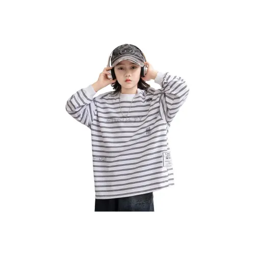 ЮЙЧЖАОЛИНЬ Черно-белые полосы Kids T-рубашки
