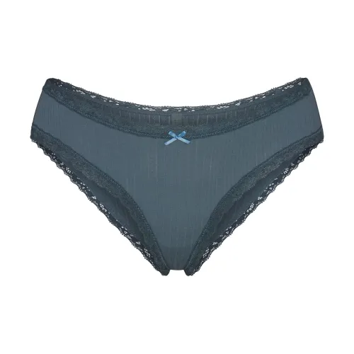 SKIMS Легкий хлопок POINTELLE Кружево BRIEF Трусики-бикини Женские