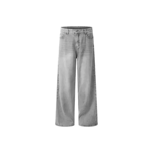 PLQV Серый Мужской Джинсы