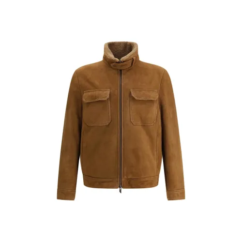 SALVATORE SANTORO Кожаная куртка мужская