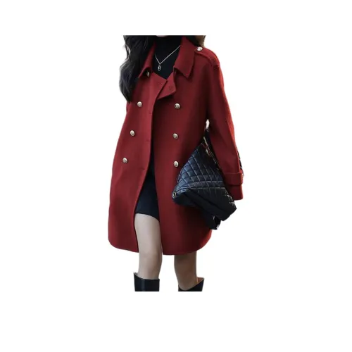 DEDY Бургунди Женское Пальто