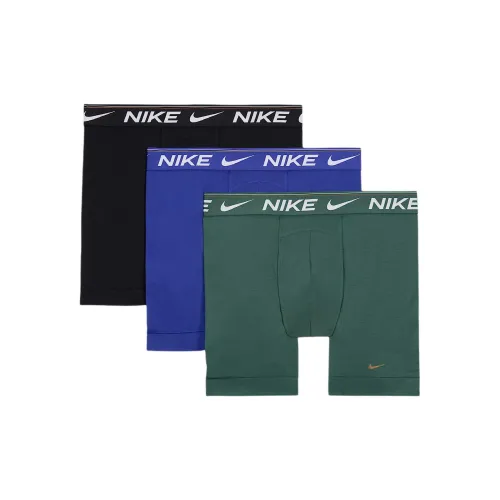 Nike 3 упаковки Мужские боксер-шорты Черный+Синий+Зеленый