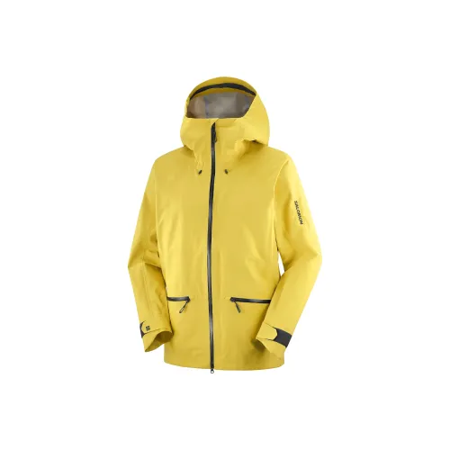 SALOMON Желтый Мужская Лыжная Куртка
