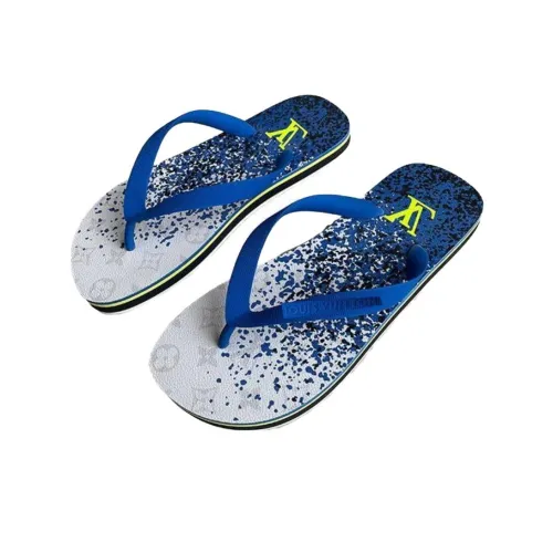 LOUIS VUITTON Шлепанцы Мужские Синие Белые