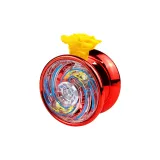 Красный светящийся сплав йо-йо шар (светлый вверх + животные голова палец кольца + разноцветный шнур)
