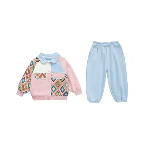 SUPEREDGE Ромб Узор Повседневный Костюм Детский