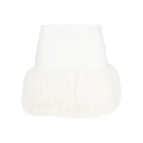 PAROSH Кожаные короткие юбки Женские Белые