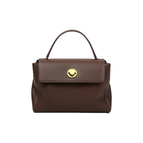 PT'SON Сумка через плечо из коровьей кожи с синтетической кожей обычная женская сумка кофе