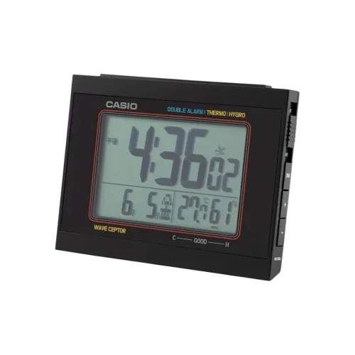 CASIO Радиоконтролируемый Механизм Смола Будильник Унисекс Серый