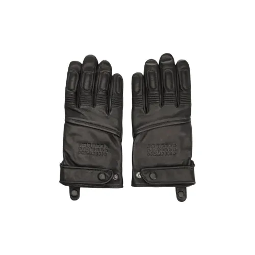 MM6 MAISON MARGIELA Перчатки из овечьей кожи Мужские Черные