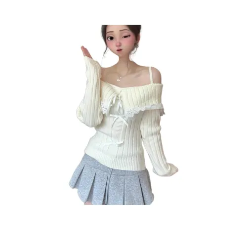 XIANSINIAO Белый Женский Трикотаж