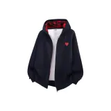 Темно-синий, синий и красный с флисовой подкладкой [высококачественный флис]