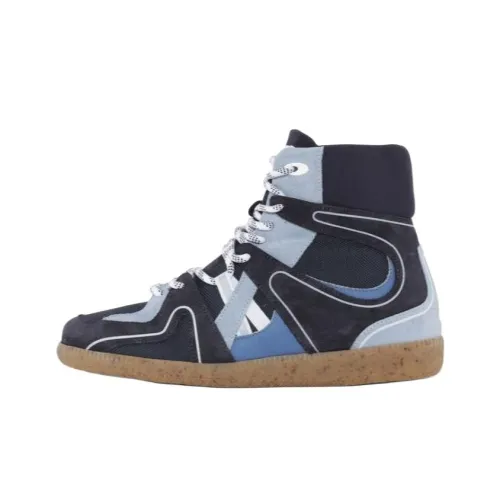GANNI Износостойкие высокие топы повседневная обувь унисекс синий