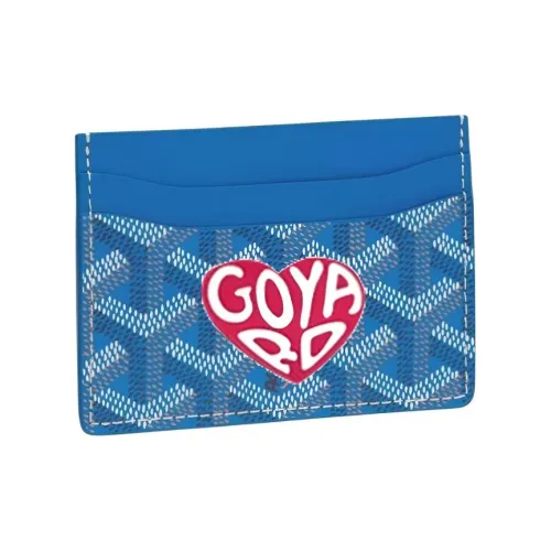 GOYARD Saint Sulpice Холст с кожей Картхолдер Картхолдер Унисекс Небесно-голубой Персиково-красный Маленькое сердце