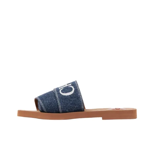 Chloe Woody EVA Слипоны Женские Blue