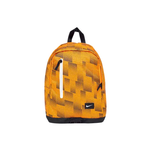 Nike Полиэстер Рюкзак Стандартный Унисекс Оранжевый