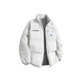 Белый, серый, фотиния, хлопковый пуховик